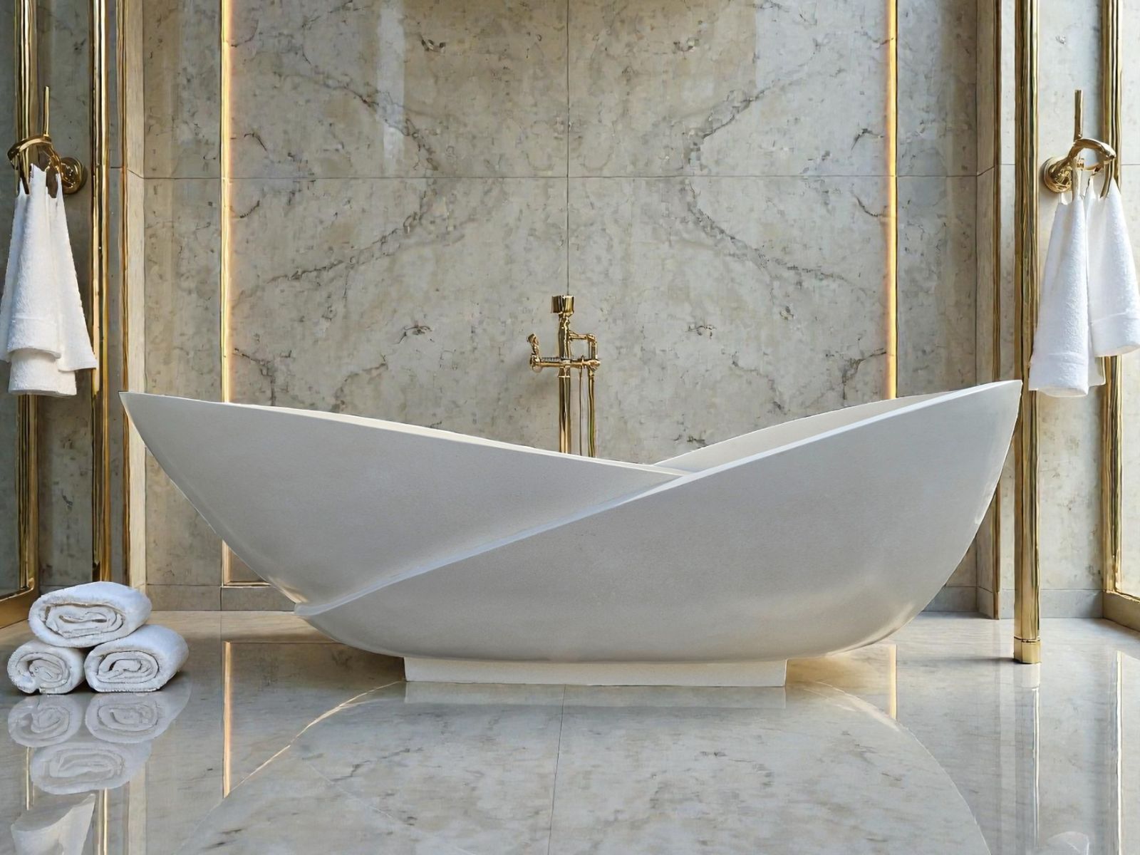 Baignoire pierre naturelle reconstituee