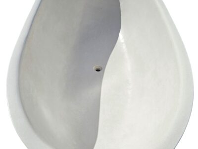 baignoire haut de gamme design en pierre terrazzo