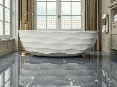 baignoire ilot beige msi