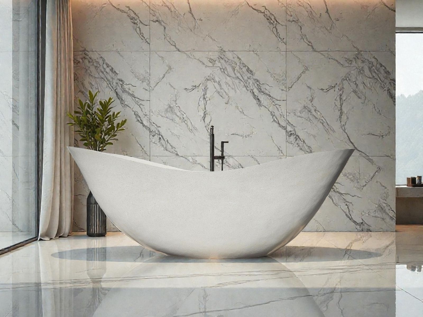 baignoire ilot blanche design msi