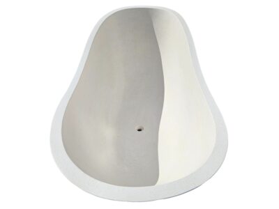 baignoire ilot blanche design pierre terrazzo pas cher