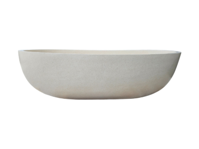 baignoire ilot design en pierre