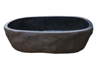 baignoire pierre de riviere ilot design