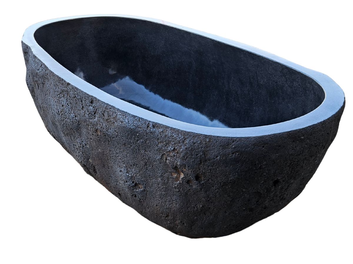 Baignoire Pierre de Rivière 170 cm Peonia – Image 4