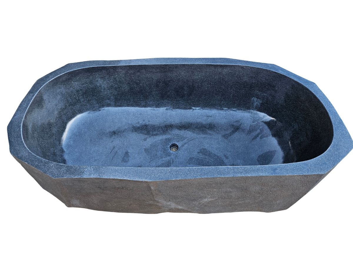 baignoire pierre naturelle finition polie