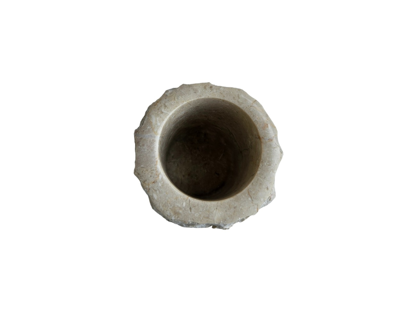 Gobelet de salle de bain en marbre beige naturel – Image 3