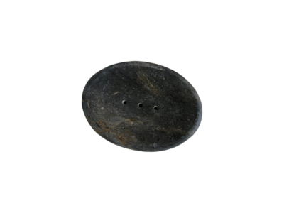 porte savon en pierre gris naturelle