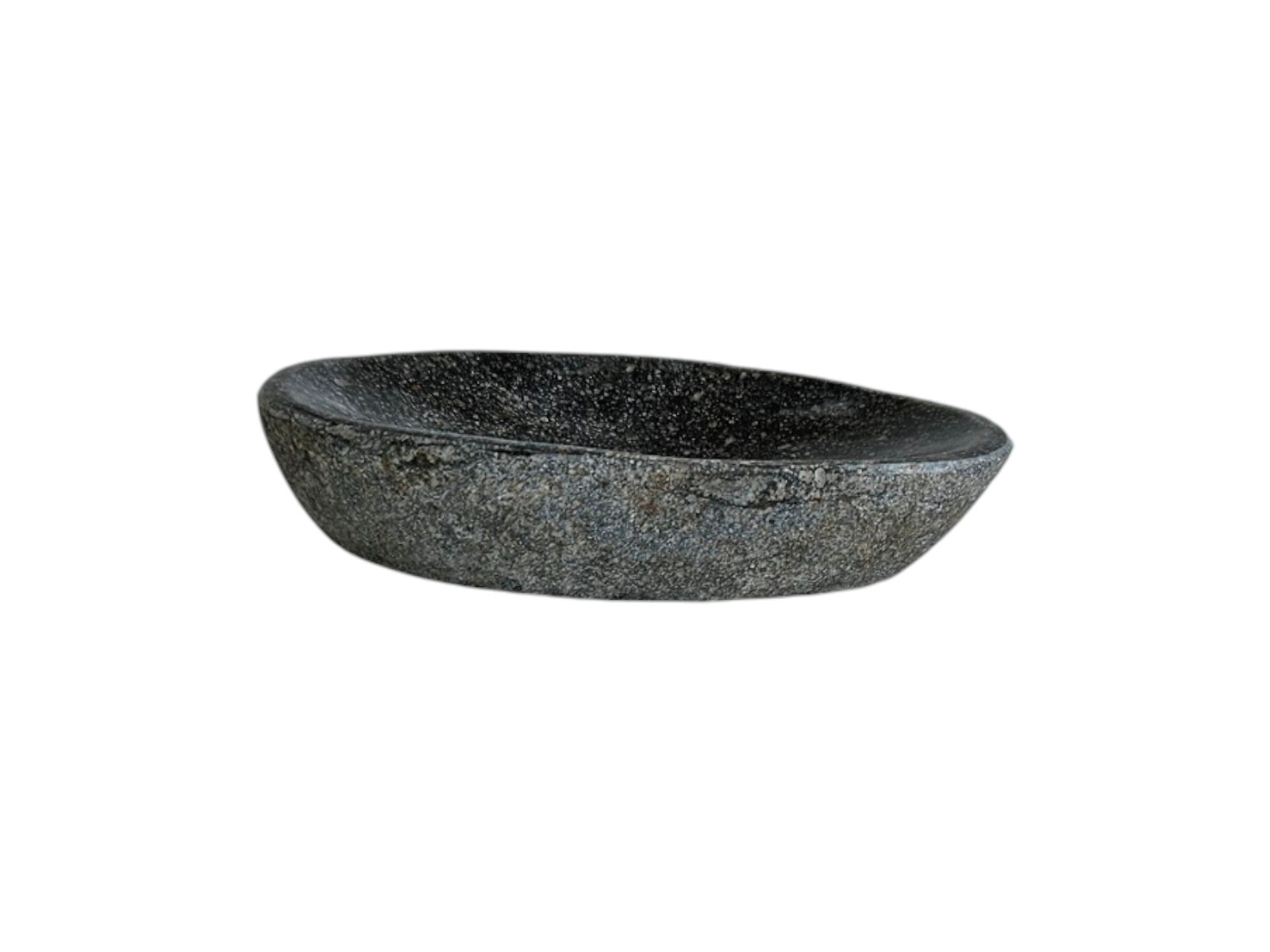 porte savon pierre naturelle gris