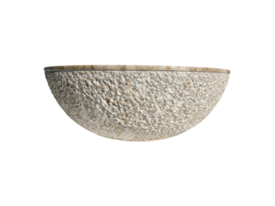 vasque en marbre beige 40x15