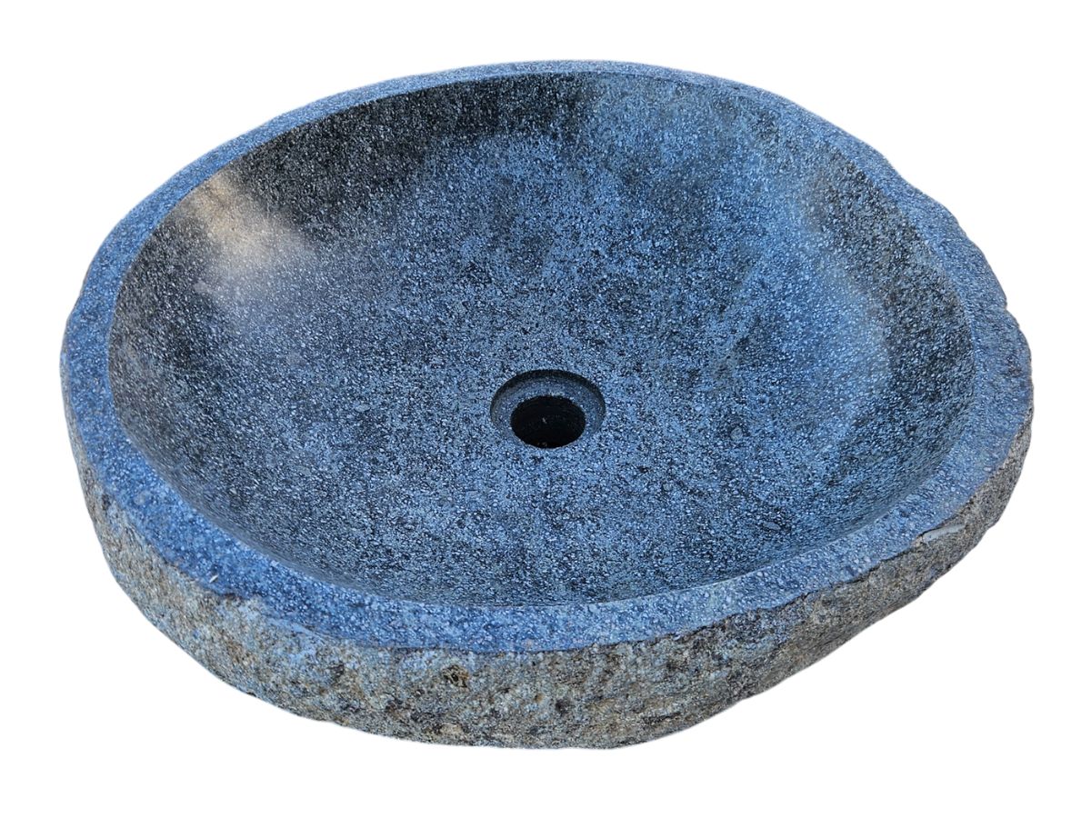 vasque rond pierre naturelle 46x48