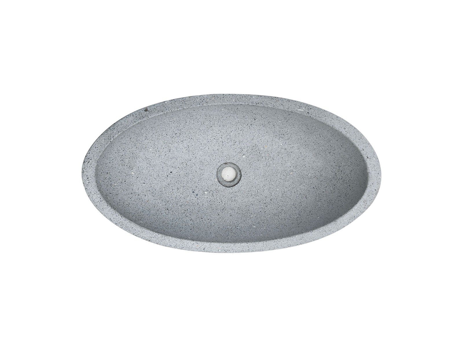 lavabo en terrazzo ovale