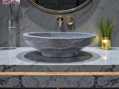 vasque sdb pierre terrazzo msi