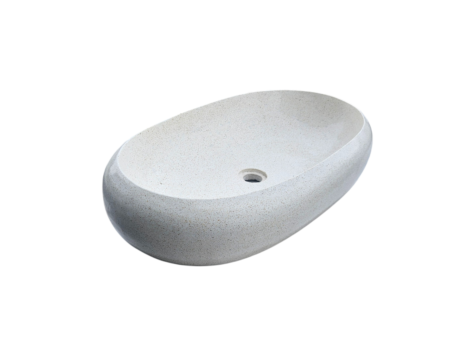 vasque oxalis 70cm pierre naturelle blanc casse