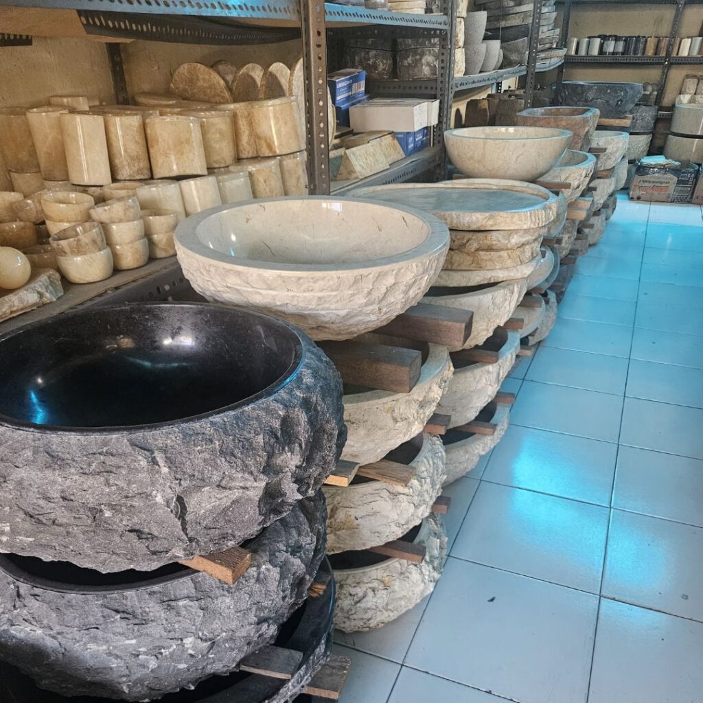 msi mobilier vasque en pierre naturelle riviere