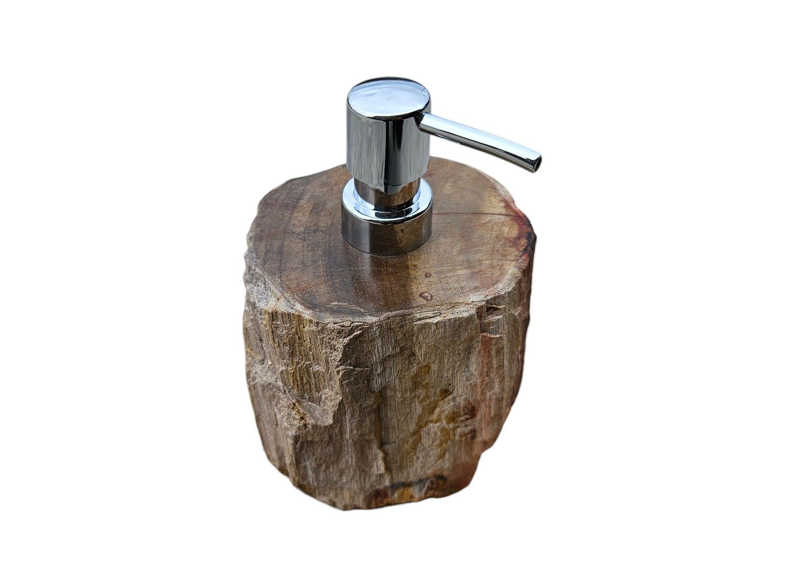 accessoire salle de bain bois fossilise