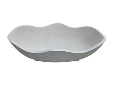 baignoire luxe pierre blanche