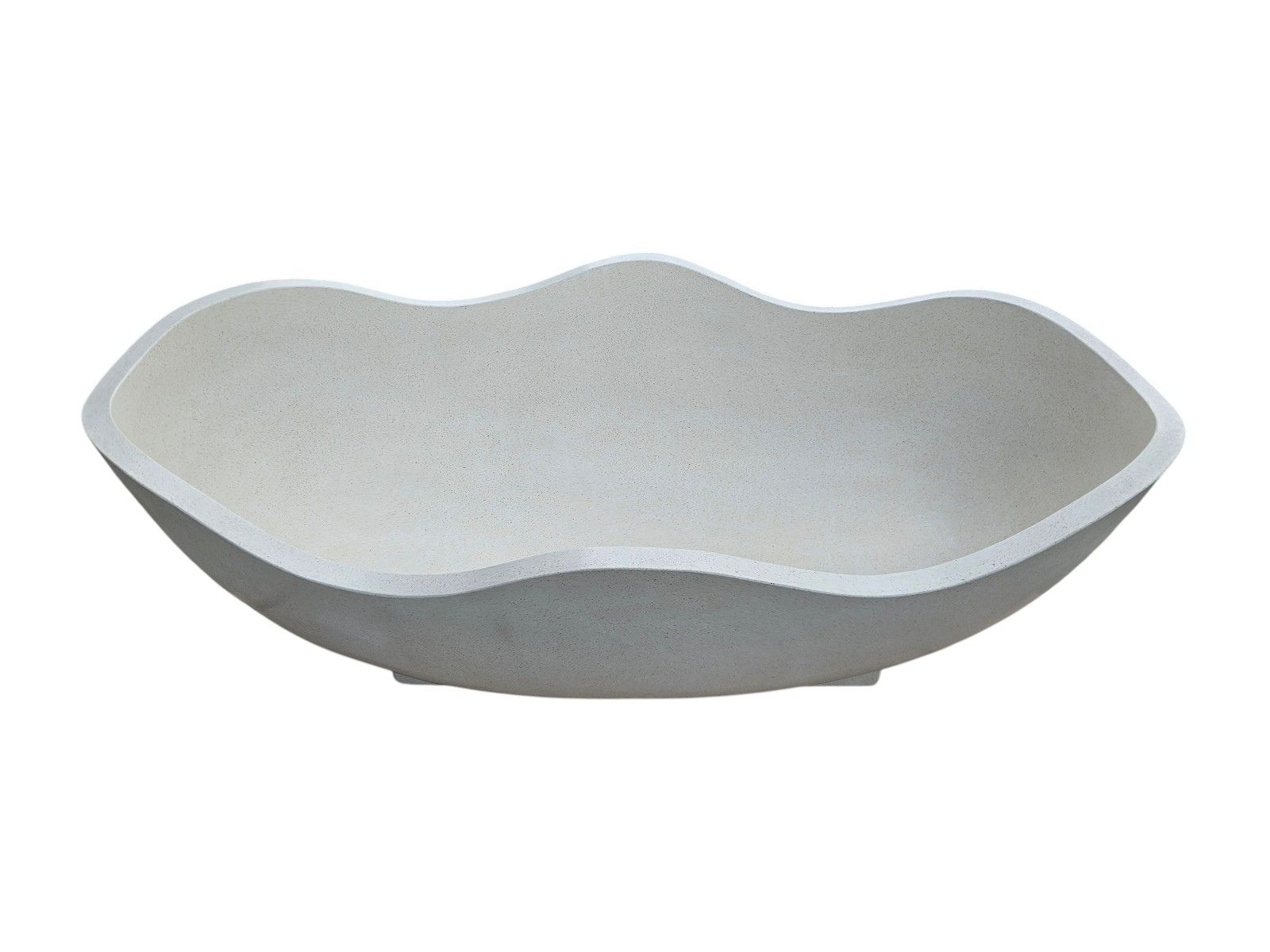 baignoire luxe pierre blanche