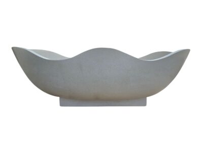 baignoire pierre design lotus