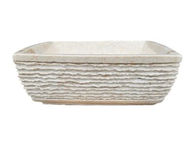 evier salle de bain marbre carre