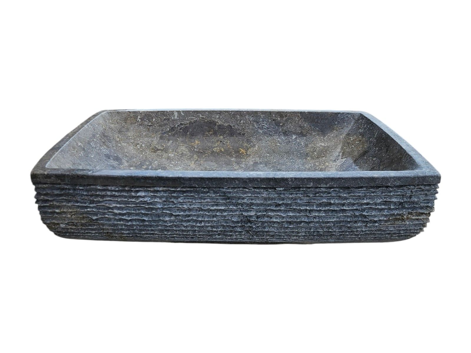 vasque rectangle marbre gris