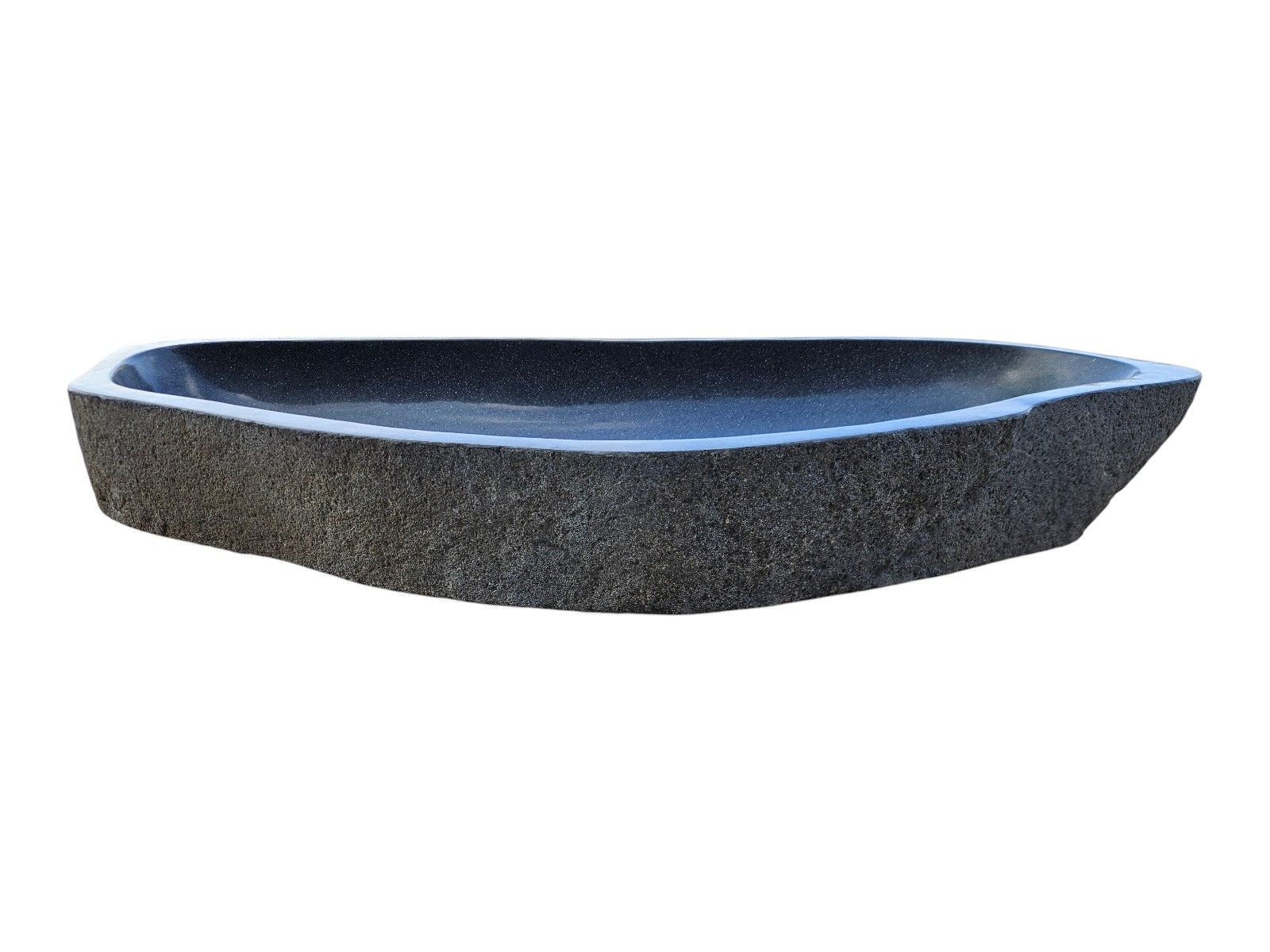 Grande vasque en pierre naturelle de rivière Calla 120 cm – Image 2