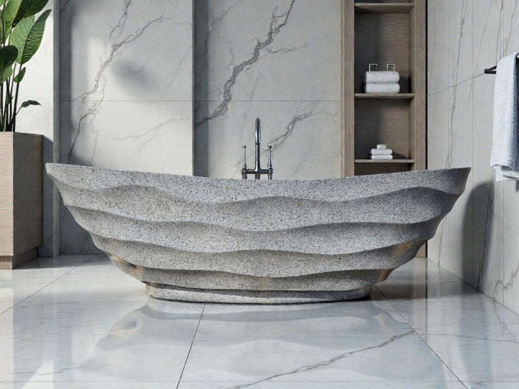 baignoire terrazzo
